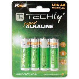 Baterie Alkaliczne Techly 1,5V Aa Lr6 4Szt. Ibt-Kal-Lr06T