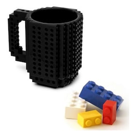 Block mug - BLACK / Klockowy kubek - CZARNY