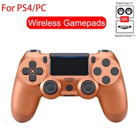Bluetooth Controller For Playstation 4 Pro, Slim, Standard, PS3 and PC Bronze