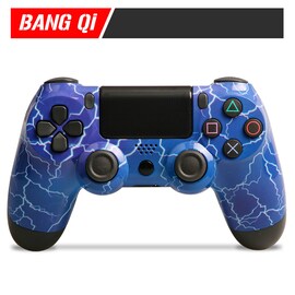 Controller Compatible with PlayStation PS4/PC Double Shock 4th Bluetooth Wireless Gamepad Joystick Remote lightning Blue