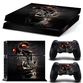 Cool Wallpaper Skin Body Sticker For customise & Protect Your PS4 Gaming Console Black