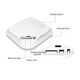 CPVANx Wireless Smart Home GSM Security Alarm System With PIR Motion Detector Door Sensor Alexa Compatible App Control