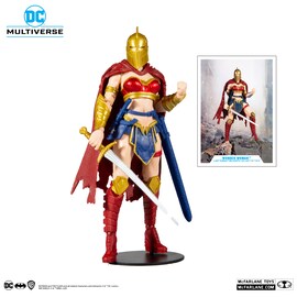 DC Multiverse  The Last Knight on Earth:   Wonder Woman with helmet 18 cm  Comics Plastic