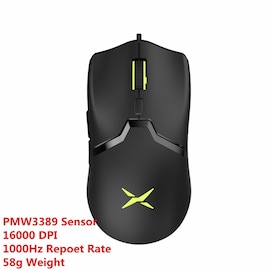 Delux M800 RGB Wired Gaming Mouse 12400-16000 DPI Black