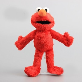 Elmo Fabric Doll Sesame Street Stuffed and Plush Toy Red