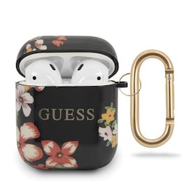 Etui Guess GUACA2TPUBKFL04 Apple AirPods cover czarny/black N.4 Flower Collection