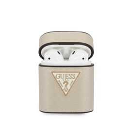 Etui Guess GUACA2VSATMLLG Apple AirPods cover beżowy/beige Saffiano