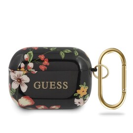 Etui Guess GUACAPTPUBKFL04 Apple AirPods Pro cover czarny/black N.4 Flower Collection