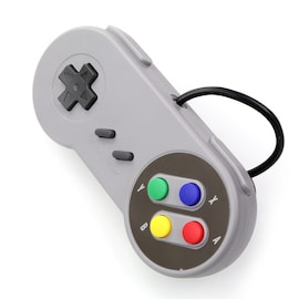 Gaming Controller for Windows PC, MAC Computer and Nintendo SNES Grey