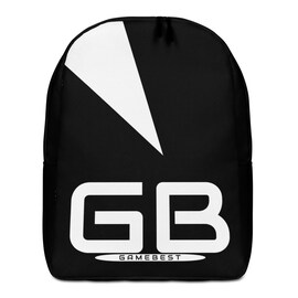 GB-I1 Black & White Minimalist Modern Backpack