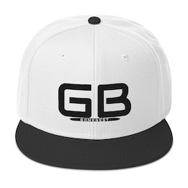 GB-T18 Minimal Black & White Snapback Hat