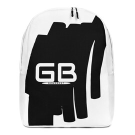 GB-T5 Modern Minimalist  Black & White Backpack.