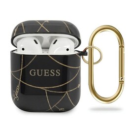 Guess GUACA2TPUCHBK Apple AirPods cover czarny/black Gold Chain Collection