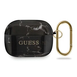 Guess GUACAPTPUMABK Apple AirPods Pro cover czarny/black Marble Collection
