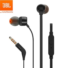 JBL T110 Wired Stereo Earphones With Microphone Black
