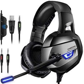 K5 PS4 Gaming Headset casque Black