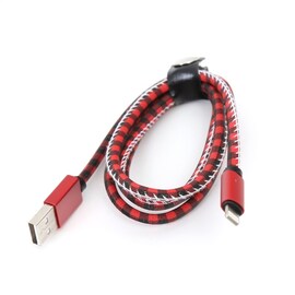 KABEL USB 1M RED