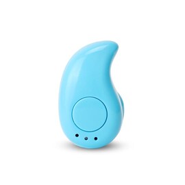 Mini Wireless Bluetooth Earphone in Ear Sport with Mic Handsfree Headset Earbuds (Blue)