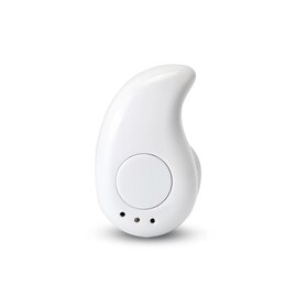 Mini Wireless Bluetooth Earphone in Ear Sport with Mic Handsfree Headset Earbuds (White)