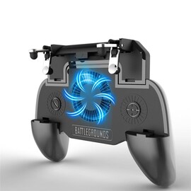 Mobile Game Cooling Fan with 4000mAh Battery Trigger Fire Button L1R1 Controller