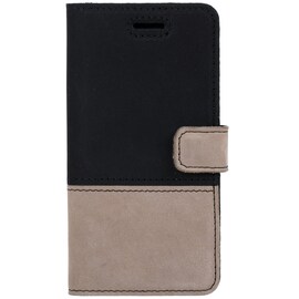 Oppo Reno 4 Pro 5G- Surazo® Phone Case Genuine Leather- Black and Beige