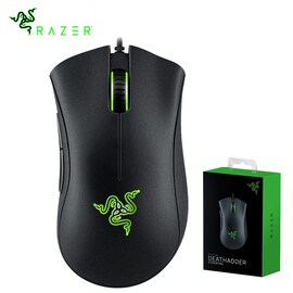 Original Razer DeathAdder Essential Wired Gaming Mouse Mice 6400DPI Optical Sensor 5 Independently Buttons  Black