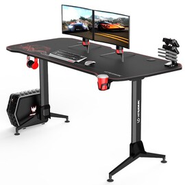 Selsey Gaming Desk Furox red