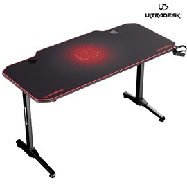 ULTRADESK FRAG RED - gaming desk 140x66 cm Gaming
