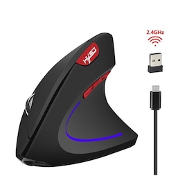 Vertical Mouse 6D Wireless Mouse Gaming Black