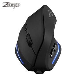 Vertical Wireless Mouse Black