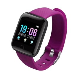 Waterproof Smart Watch New Generation with Blood Pressure Measurement and Heart Rate Monitor Purple
