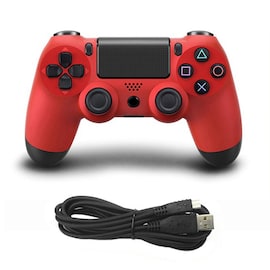 Wired Game Controller for Sony PS4 Red