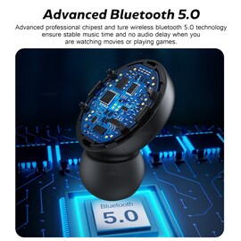 Wireless Bluetooth Earphone with Microphone Sports Waterproof Wireless Headphones