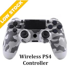 Wireless PS4 Controller for PlayStation Pro Slim and Standard - Grey Camo Grey