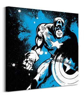 Captain America (Splatter) - Obraz na płótnie