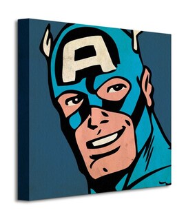 Marvel Comics (Captain America Closeup) - Obraz na płótnie