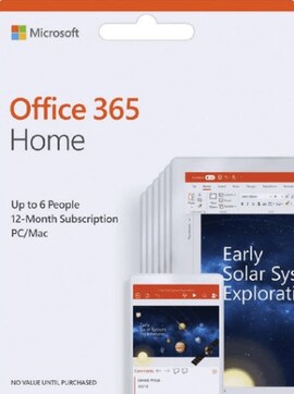 Microsoft Office 365 Home (PC/Mac) - (6 Devices, 1 Year) - Microsoft Key - EUROPE
