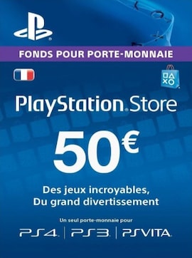 PlayStation Network Gift Card 50 EUR PSN FRANCE