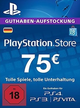 PlayStation Network Gift Card 75 EUR PSN GERMANY