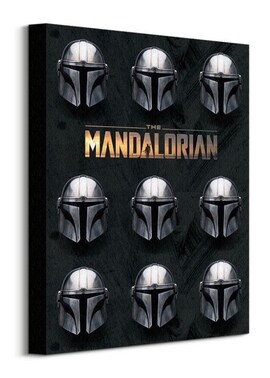Star Wars The Mandalorian Helmets - obraz na płótnie