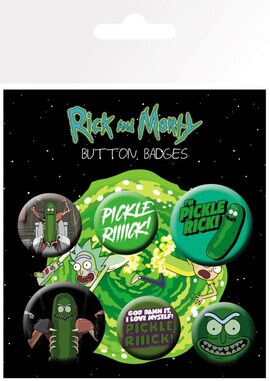 Rick and Morty Pickle Rick - przypinki