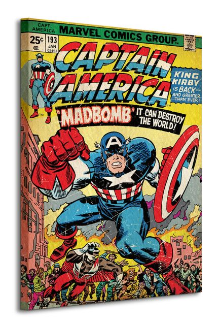 Captain America (Madbomb) - Obraz na płótnie