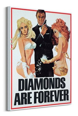 James Bond (Diamonds are Forever Girls) - Obraz na płótnie