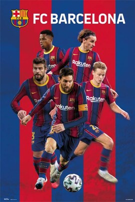FC Barcelona 20/21 Zawodnicy - plakat