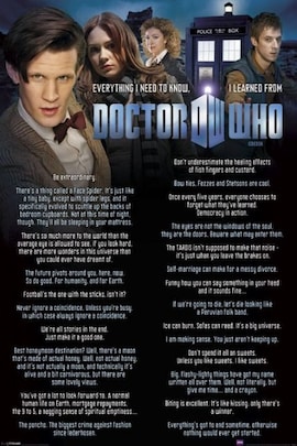 Doctor Who Everything I Know - plakat