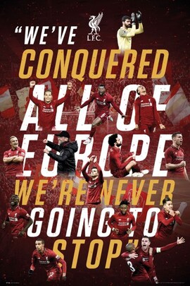 Liverpool FC Europe 2019 - plakat