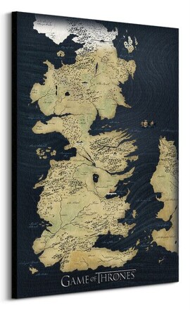 Game of Thrones Map - obraz na płótnie
