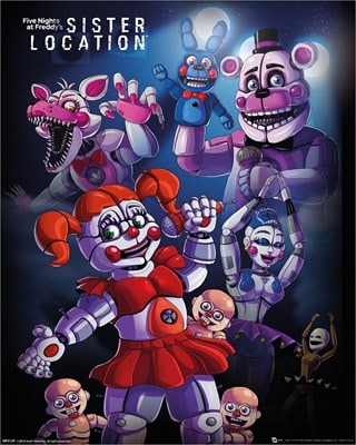 Five Nights At Freddy S Sister Location Group Mini Poster 40 X