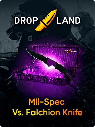 Counter Strike Global Offensive Random By Dropland Net Global Code Mil Spec Vs Falchion Knife Skin G2a Com - knife roblox gear codes