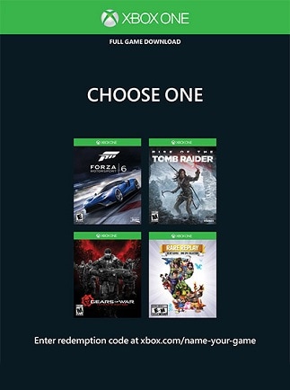 xbox one s game codes